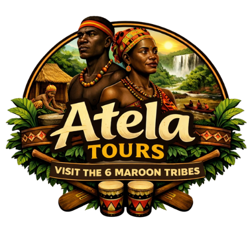 Logo Atela Tours Suriname Jaw Jaw Atela Adventure maroon tribes boven suriname travel